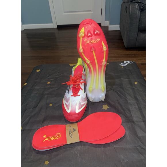 New Men’s Sz 12.5 Adidas Adizero F50 Elite FG Pure Victory Pack |IE1206| main image 5